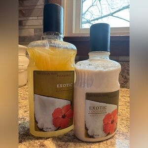 Bath & Body Works Exotic Coconut Body Lotion & Bubble Bath